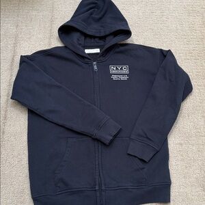 Abercrombie kids & fitch black hoodie jacket sweatshirt 15-16 boys teens NYC